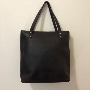 New leather tote bag minimal style